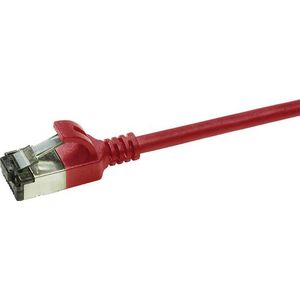 CAT6a U/FTP Ultraflex, 100% koper, rood, 0.3M