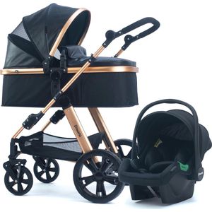 3 in 1 Wandelwagen met Autostoel en Accessoires - Ideaal voor Kinderen en Ouders