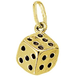 The Jewelry Collection Bedel Dobbelsteen - Goud