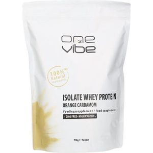 One2Vibe - Whey Protein Isolate - 100% Natuurlijk - Orange Cardamom - Proteine Poeder - Protein Shake -750 gram