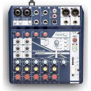 Soundcraft Notepad 8FX 8-Channel Compact Mixer with Effects & USB - soundeffect mixer muziek mixer