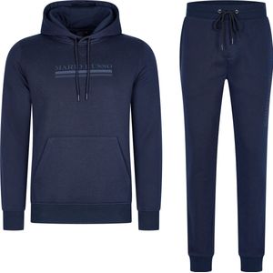 Mario Russo Trainingspak Anselm- Huispak - Joggingpak - Hoodie - Navy - XXL