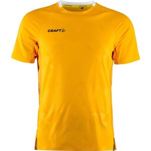 Craft Premier Solid Shirt Korte Mouw Heren - Geel | Maat: XXL
