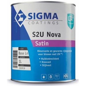 Sigma S2U Nova Satin 1 Liter RAL 9010 Mengkleur