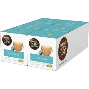 Nescafé Dolce Gusto Flat White capsules - koffie en melk - 6 x16 cups = 96 cups ( 48 kopjes)