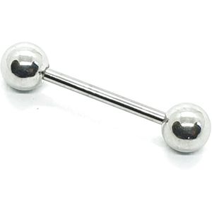 Tong Piercing - Zilver