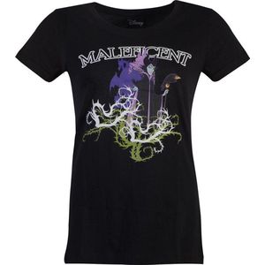 Disney Maleficent - Gel Printed Dames T-shirt - 2XL - Zwart
