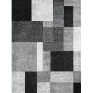 Wasbaar geometrisch patroon contourgesneden vloerkleed - modern tapijt voor woonkamer, slaapkamer, kantoor - 120 x 160 cm