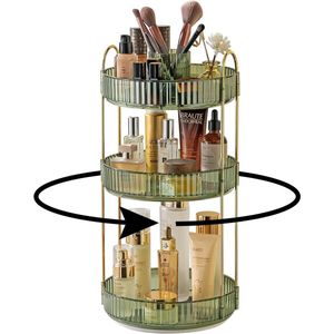 Unyqoos ® Stijlvolle en Praktische 360° Draaibare Make-up Organizer voor Cosmetica en Accessoires