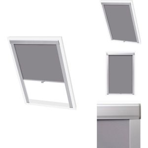 vidaXL Verduisterend Rolgordijn Grijs - Velux S06/606 - Polyester 100% - Jaloezie