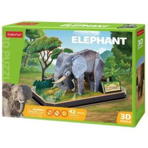 Cubic Fun 3D Puzzel Olifant