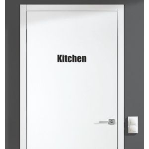 Deursticker - Kitchen - Zwart 13,5x3,5