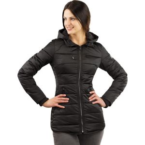 Versano Jenny Dames Slim Fit Winterjas L - Zwart