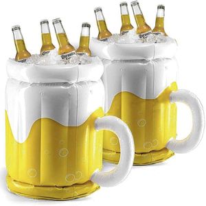*** 3x Sunny`s Bierkoeler Opblaasbare - Bierpul - Bierfles koeler - Vrijgezellenfeest - Feest Party - van Heble® ***