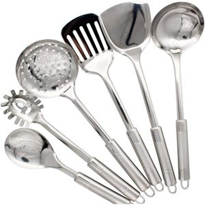 6-delige roestvrijstalen keukenaccessoires set - keukengerei en gadgets