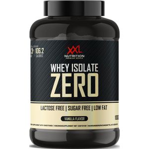 XXL Nutrition - Whey Isolate Zero - Vet- Suiker- & Lactosevrije Eiwitpoeder, Proteïne Shakes, Whey Protein - Vanille - 1000 gram