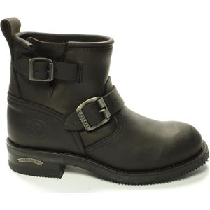 Sendra 2976 Biker- zwart- Lage motor laarzen met stalen neus-anti slip zool-maat 41