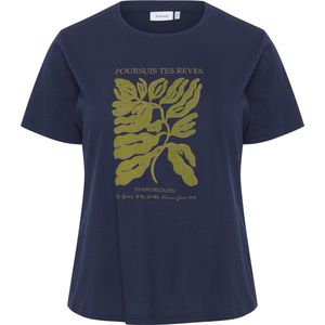 Fransa Plus Size Selection FPETTA TEE 1 Dames T-shirt - Maat 46/48