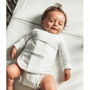 Snoozzz - Travel Slaapwikkel - Baby slaap ondersteuning - te gebruiken voor wiegmatras, ledikantmatras, éénpersoonsmatras - 0+ maanden - Wit/Grijs