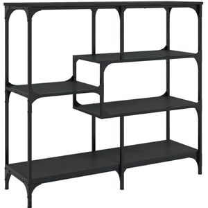 vidaXL Wandtafel - Wandtafels - Bijzettafel - Console Tafel - Wandtafel 103x32x95 cm bewerkt hout zwart