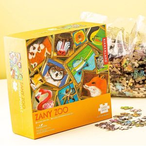 Kikkerland 1000 Stukjes Puzzel - Zany Zoo