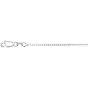 YO&NO - Ketting - Zilver - Gourmet - 2,1mm - 60cm - Sieraden vrouw - Gerhodineerd - Zilver 925