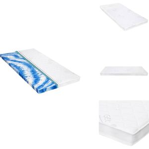 vidaXL Dekmatras - Dekmatrassen - Matras - Matrassen - Topmatras 7 cm gelschuim 100x200 cm