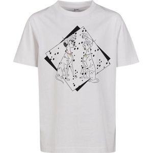 Disney 101 Dalmatians - 101 Dalmatiner Couple Kinder T-shirt - Kids 158 - Wit