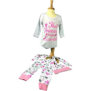 Baby Rompertje, “The Princess has Arrived”, Prinsesje, Koningin, Queen, FIFO Romper