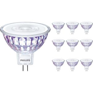 Voordeelpak 10x Philips Master Value LED Spot GU5.3 MR16 7.5W 630lm 36D - 930 Warm Wit | Beste Kleurweergave - Dimbaar - Vervangt 50W