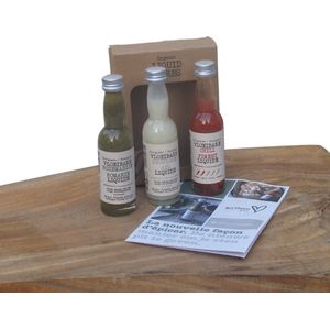 Plant maker - Biologische vloeibare kruiden - geschenkverpakking 3x 40 ml ""When Italy meets Denmark"" Basilicum, Knoflook, Chili - Glutenvrij & 100% natuurlijk