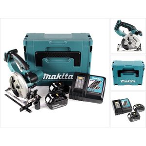 Makita DSS 501 RMJ 18V 136 mm Li-ion accucirkelzaag in Makpac + 2x 4.0 Ah accu + lader