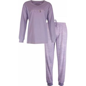 Irresistible Dames Pyjama - 100% Katoen - Paarse Panter print - Maat S