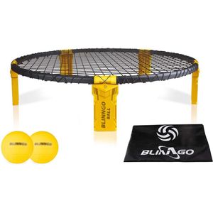 Spike-spelset voor Roundnet - Compleet met 3 Ballen, Pomp, Draagtas en Spelregels