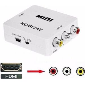 HDMI naar AV Adapter - 1080p Full HD - Wit