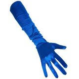 Blauwe handschoenen gala