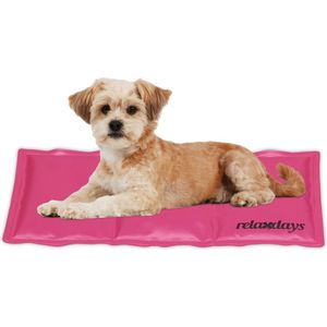 Relaxdays koelmat hond - verkoelende mat - stevige hondenmat met gel - koelkussen kat - 20 x 35 cm