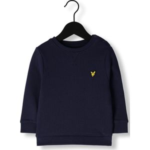 Lyle & Scott Plain Crew Neck Sweatshirt Truien & Vesten Unisex - Sweater - Hoodie - Vest- Donkerblauw - Maat 80/86