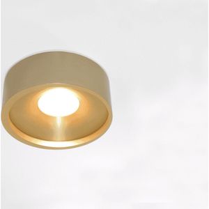 Artdelight - Plafondlamp Orlando Ø 14 cm mat mat goud