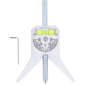 Pipe Center Finder - 4 Y-type Basis met Verstelbare Wijzerplaat Bubble Protractor