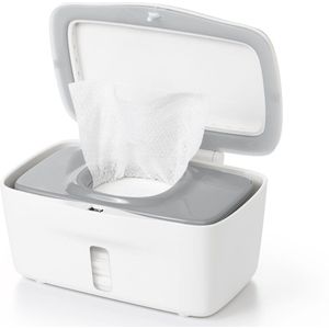 OXO tot Doekjesverdeler - Billendoekjesdoos- Billendoekjes houder - Billendoekjesbox - Wipe box- Vochtige doekjes houder- Wit-Grey