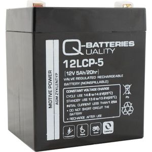 Q-Batteries 12LCP-5 12V - 5Ah AGM Accu Cyclusvast