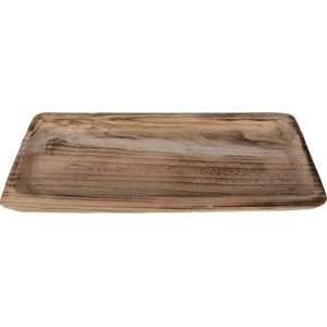 Clayre & Eef Decoratie schaal 40x17x3 cm Bruin Hout Rechthoek Fruitschaal