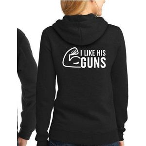 Buns & Guns Hoodie (I Love His Guns - Maat 3XL)