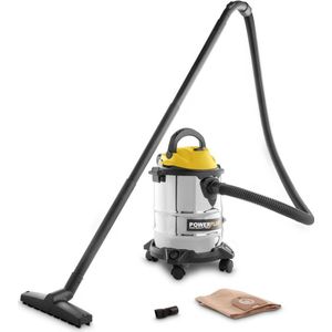 Powerplus elektrische stofzuiger nat-droog POWX322 - 1000W stofzuiger auto, tapijt, zuig- & blaasfunctie - 15l tank - met 3 acc.