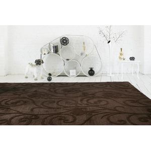 LIGNE PURE Fantasize Vloerkleed/tapijt - Bruin - 200x300