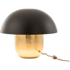 J-Line lamp Paddenstoel - ijzer - zwart/goud - small