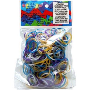 Rainbow Loom Elastiekjes - Metallic Mix- 300 Stuks