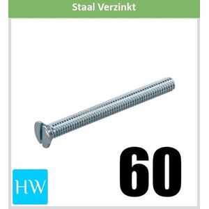 Metaalschroef M3 x 60mm (10 stuks)
