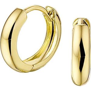 The Jewelry Collection Klapoorringen Bol - Geelgoud
